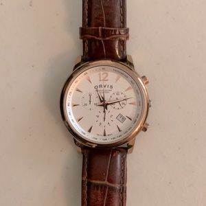 Mens Chronograph Orvis Watch - Rose Gold